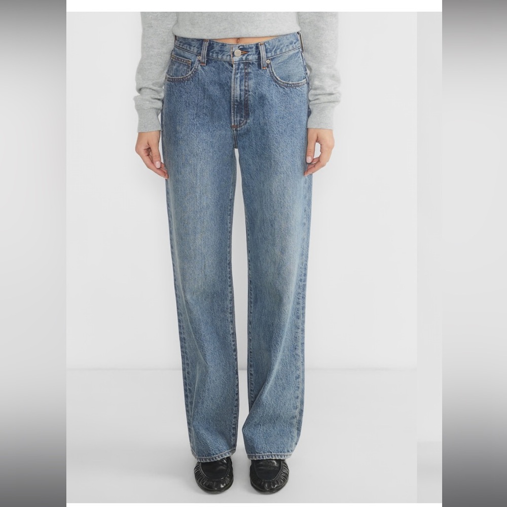 Denim Forum Light Blue Wide Leg Jeans